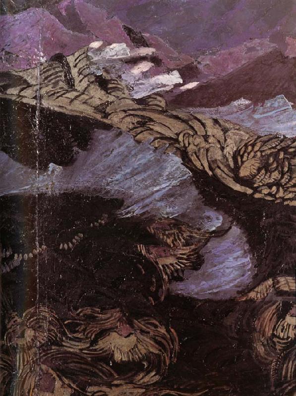 Mikhail Vrubel Details of The Demon cast down oil painting image